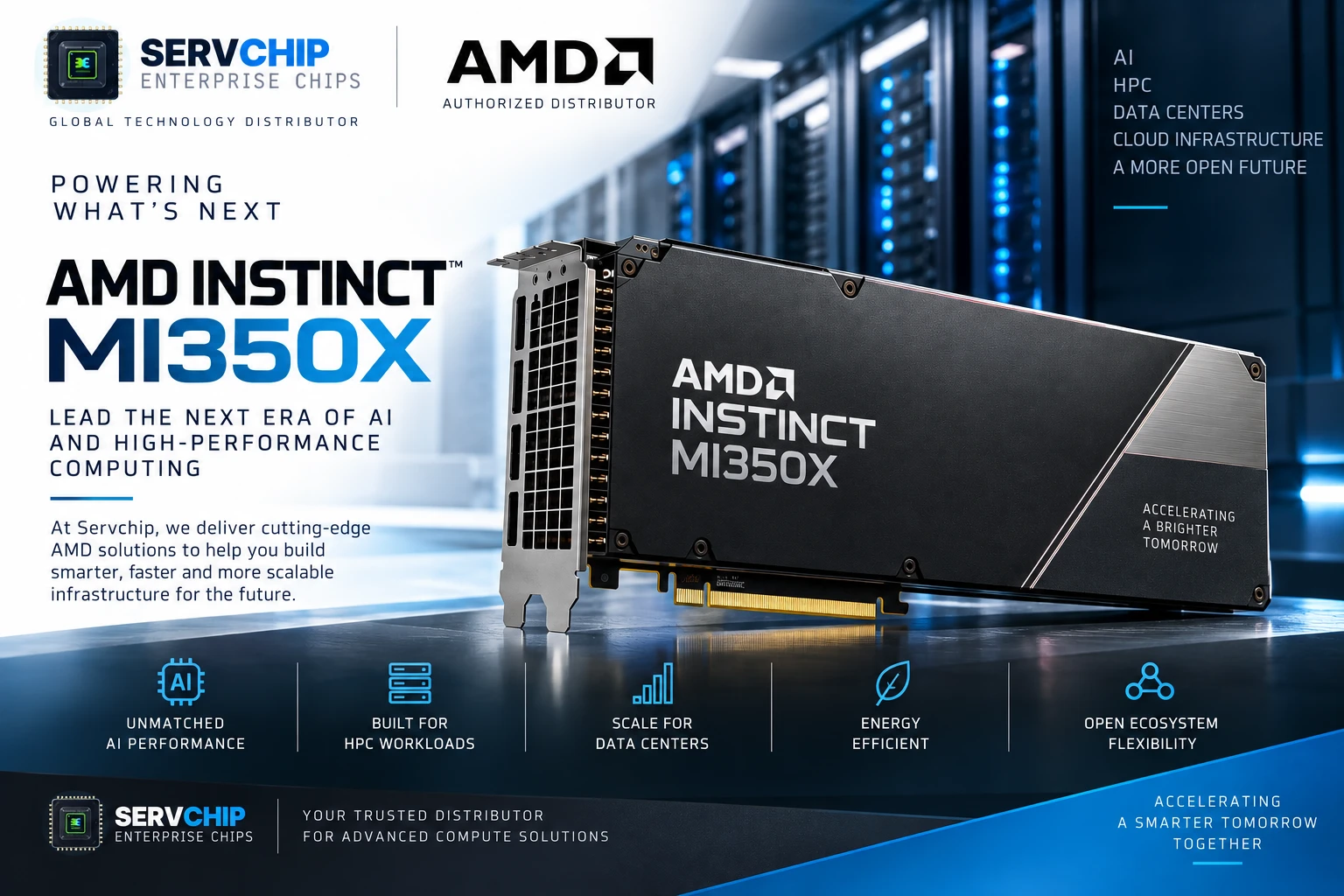 AMD Instinct MI350X GPU – Servchip distributor